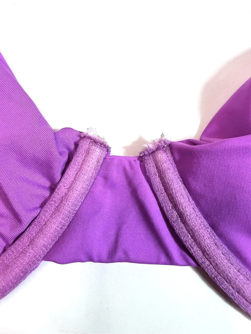 Frankies Bikinis Maggie Underwire Swim Top Purple Size Large